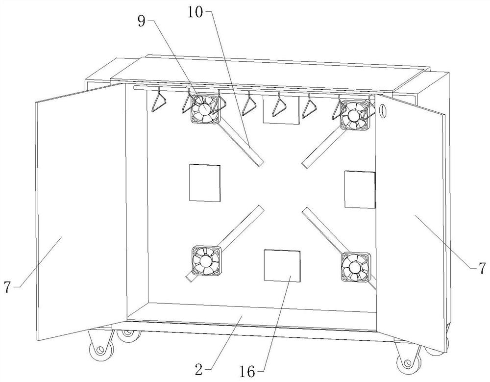 Multifunctional wardrobe with drying and dehumidifying functions