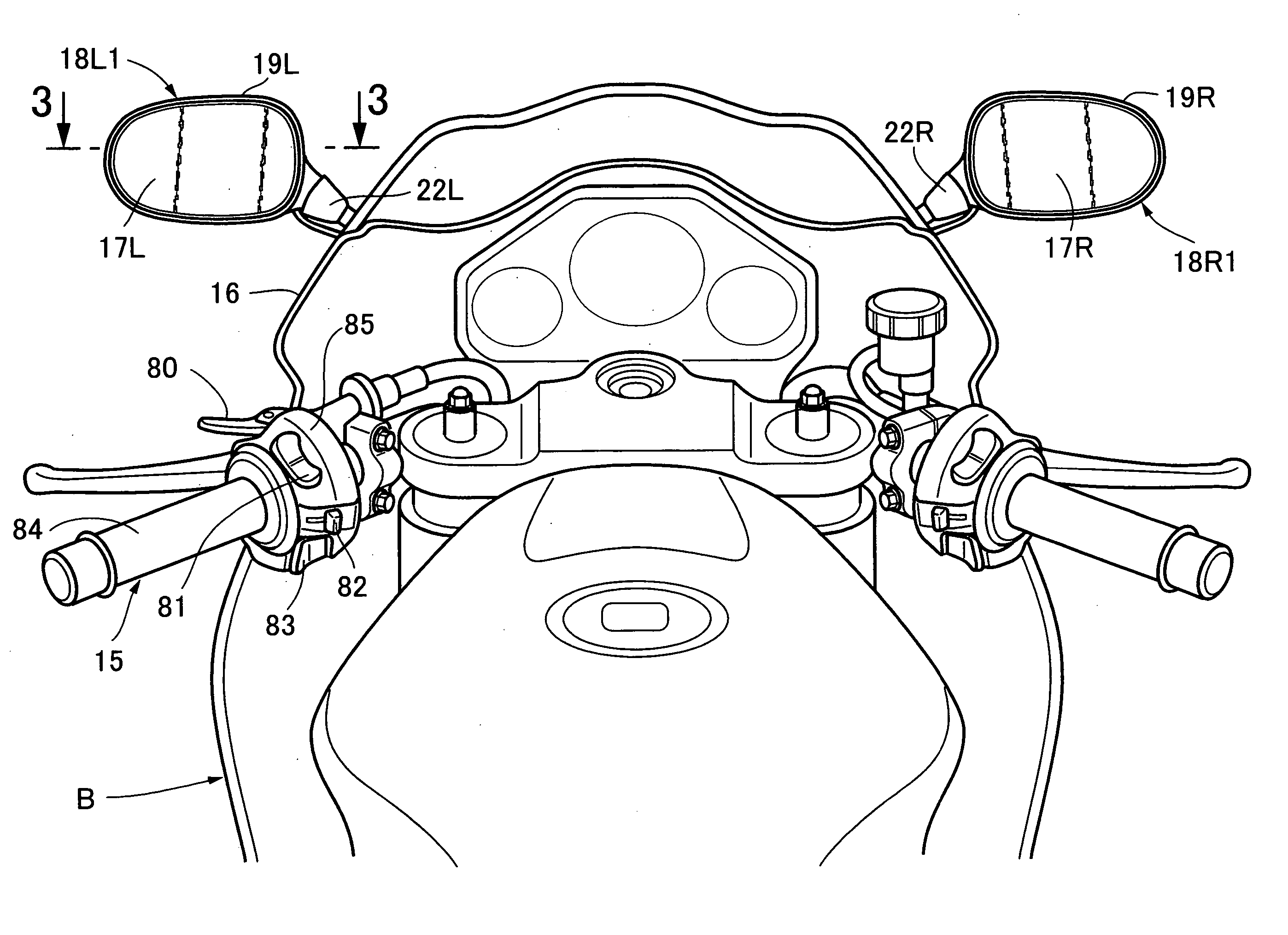 Open vehicle rear view system