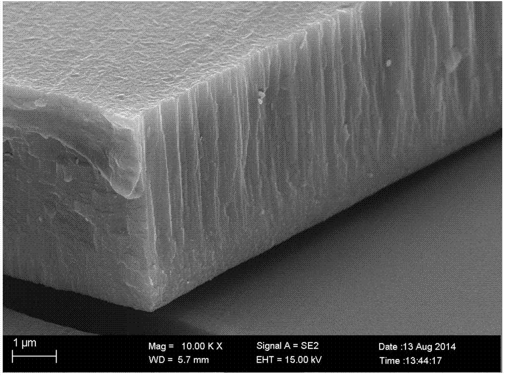 Method for depositing high c-axis orientation aluminum nitride film on flexible substrate