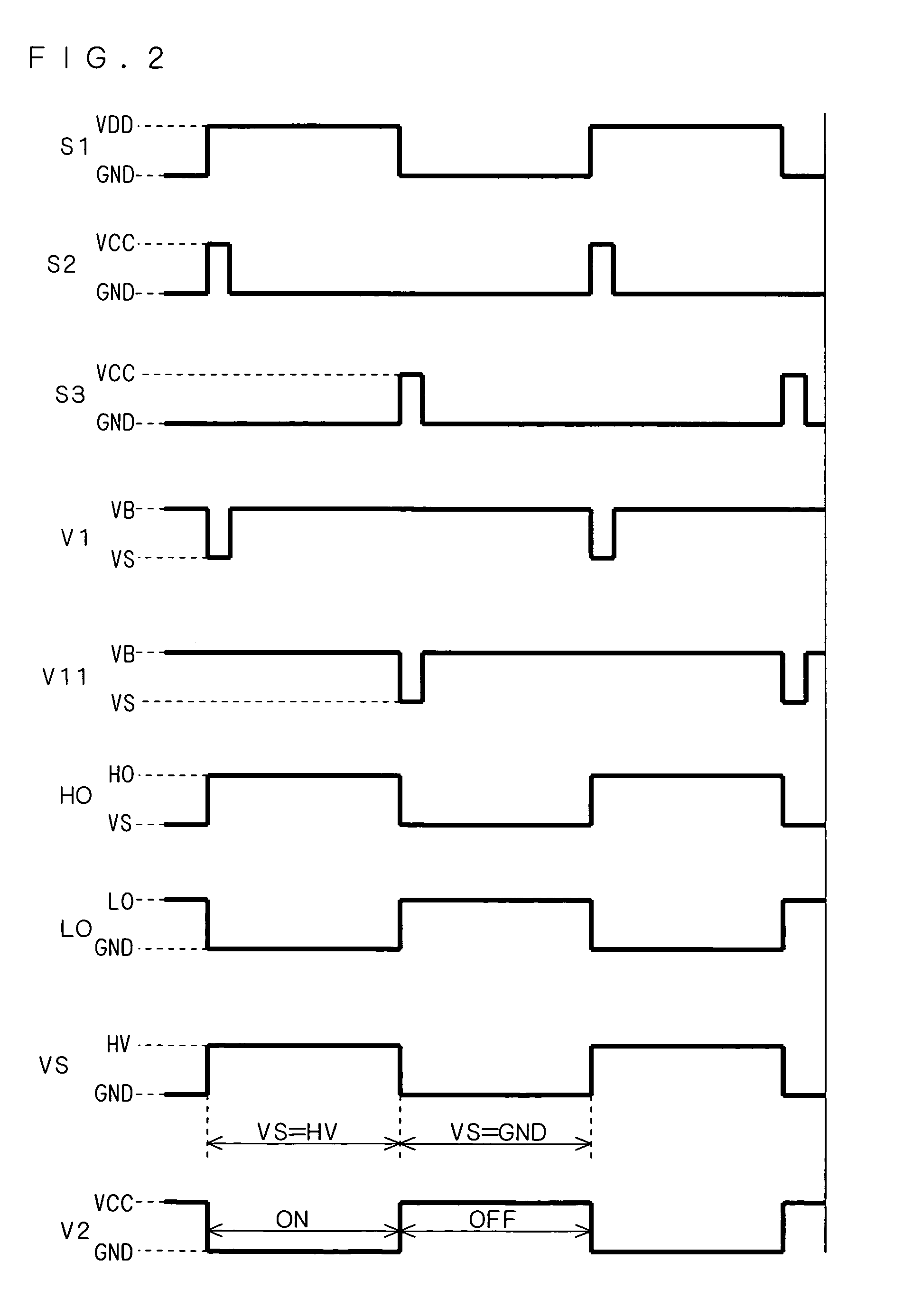 Semiconductor device with a voltage detecting device to prevent shoot-through phenomenon in first and second complementary switching devices