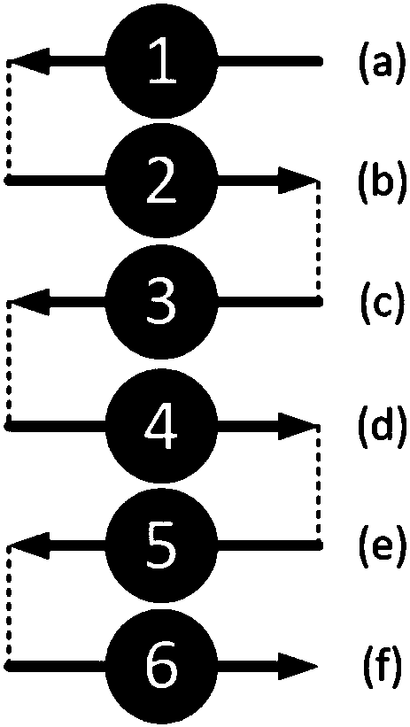 Touch reading system and method for touching braille alphabets through left and right sliding gestures