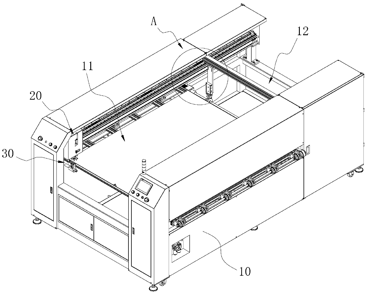 Glass film stripping machine