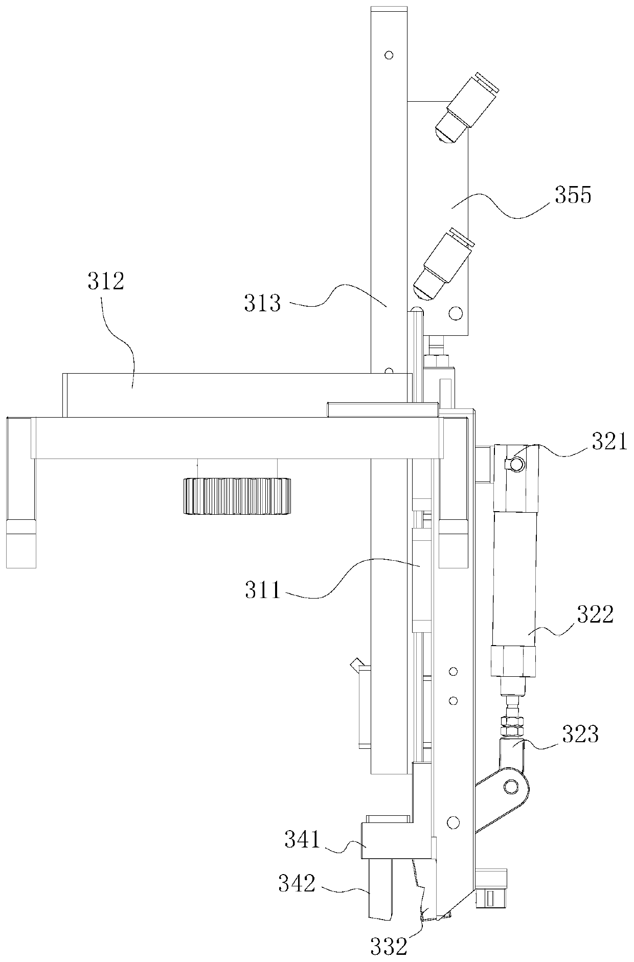 Glass film stripping machine