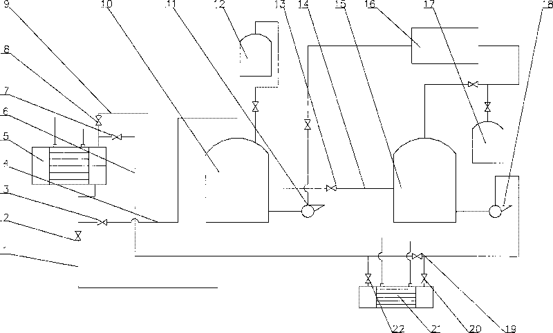 Device for heating using residual heat of sulfuric acid production