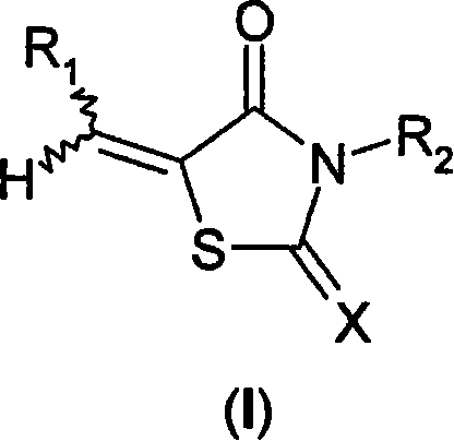 Use of thiazolidinone derivatives as antiangiogenic agents