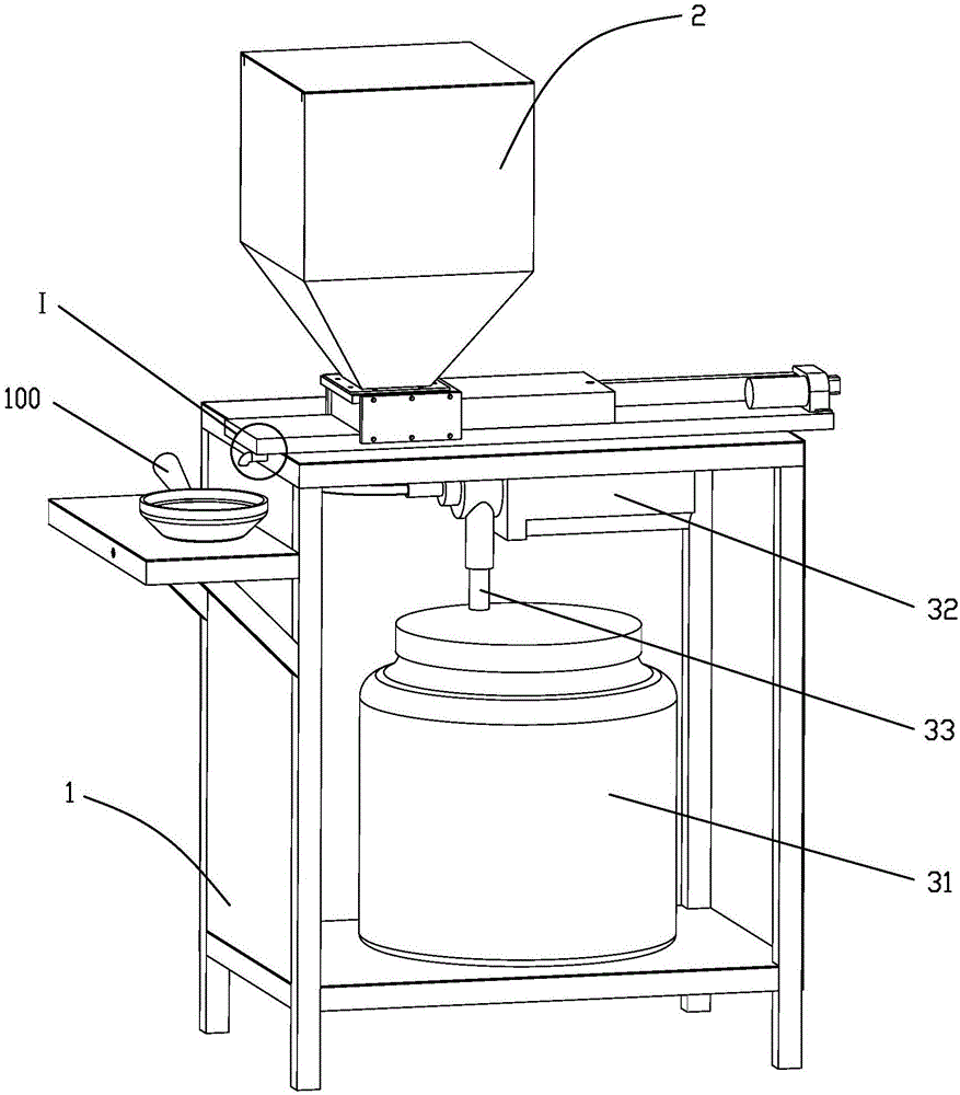 Device realizing automatic adding of water and rice