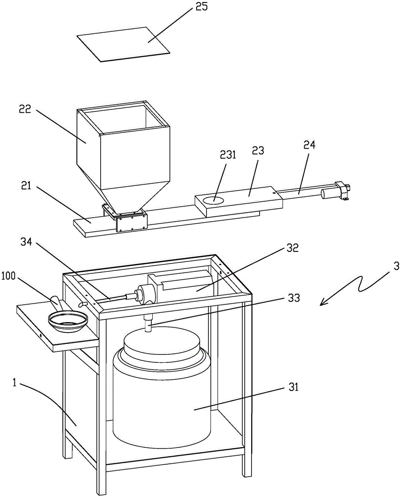 Device realizing automatic adding of water and rice