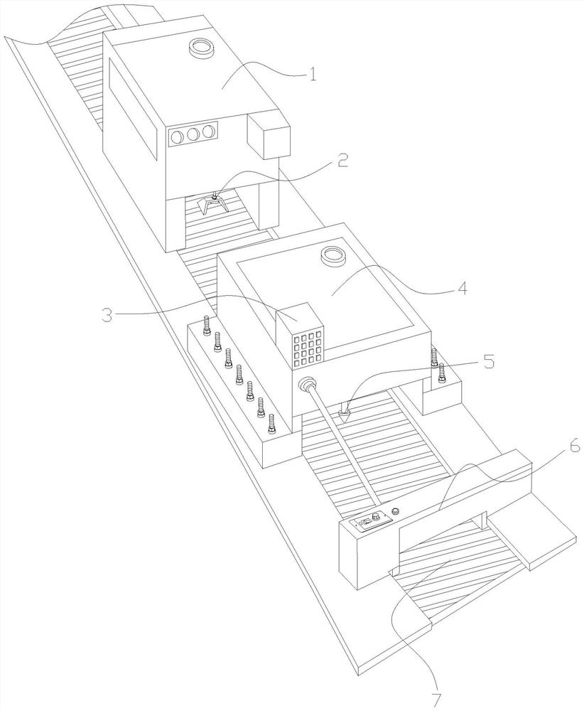 Automatic glue supplementing equipment for stone cracks