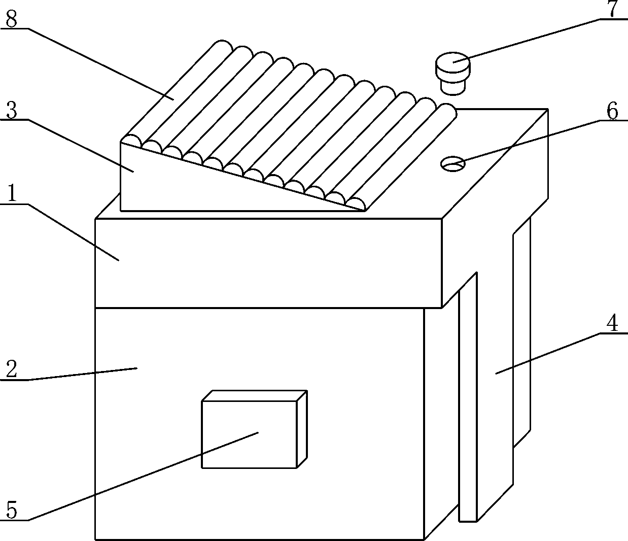 Water-adding ink-grinding device for teaching