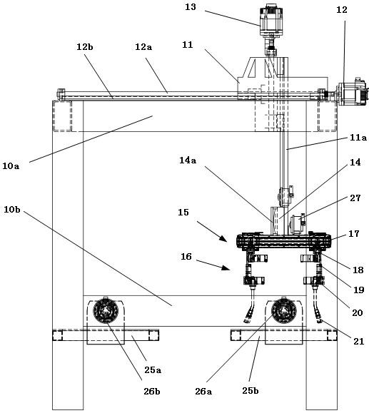 Multi-axis welding machining center