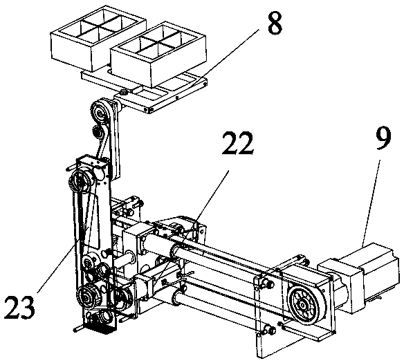 Box moving device for multi-station boxing machine