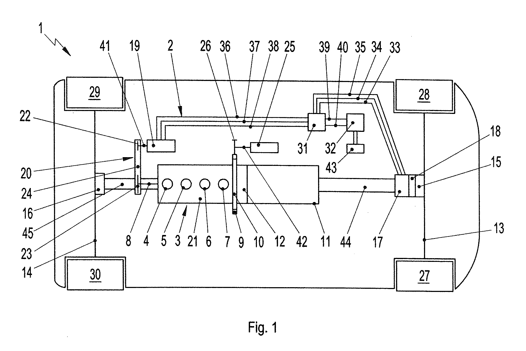 Drive system for a motor vehicle and motor vehicle having such a drive system