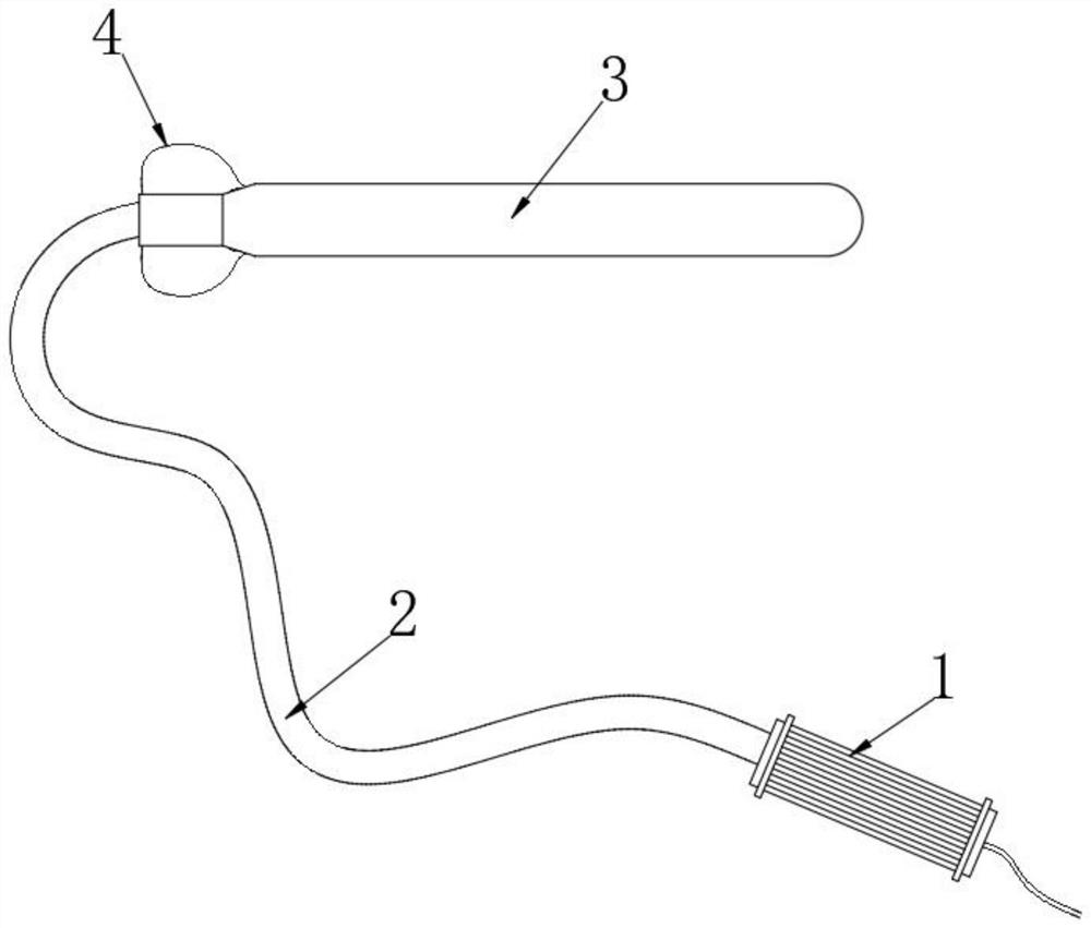 Surface point vibration type vibrating rod