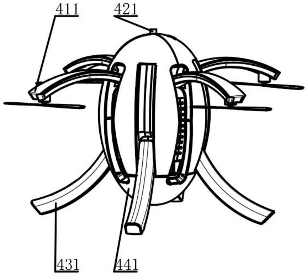 Aircraft equipped with modular embedded landing gear and application method thereof