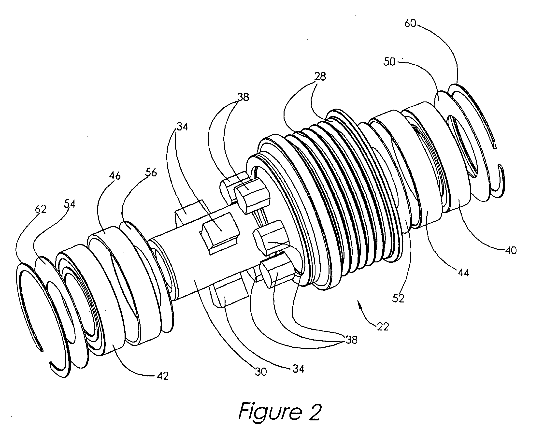 Polymer spring controlled pulley assembly for rotary devices