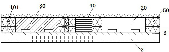 Multi-chip 3D stacked packaging structure with efficient heat dissipation and packaging method