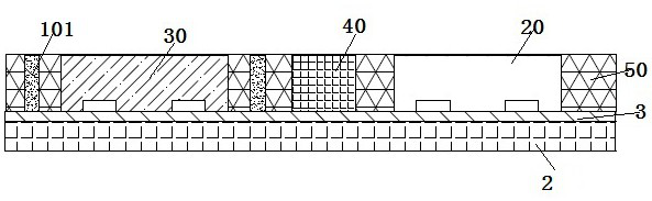 Multi-chip 3D stacked packaging structure with efficient heat dissipation and packaging method