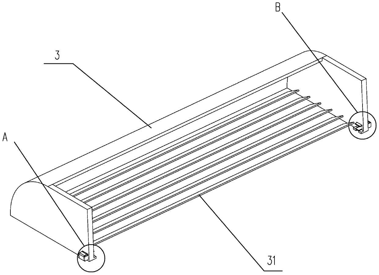 Installation method and arranging structure of wall-hanging type air conditioner in living chamber