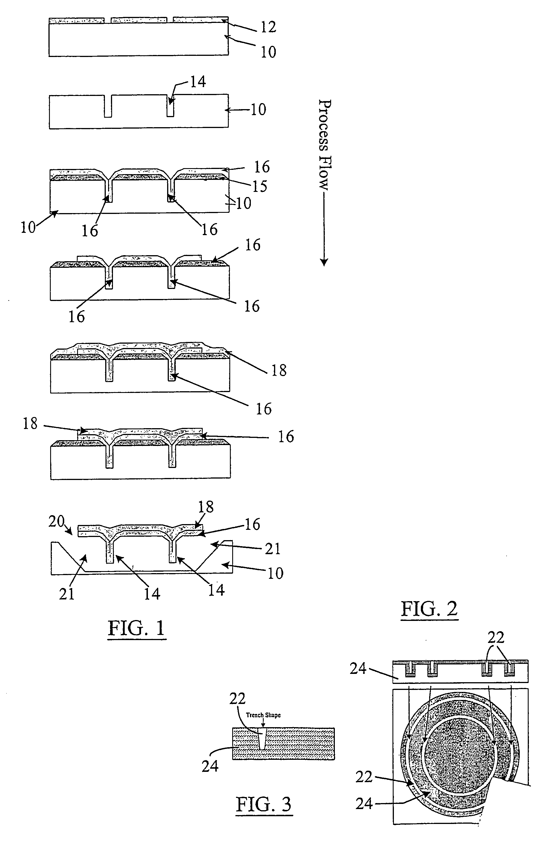Stiffened surface micromachined structures and process for fabricating the same