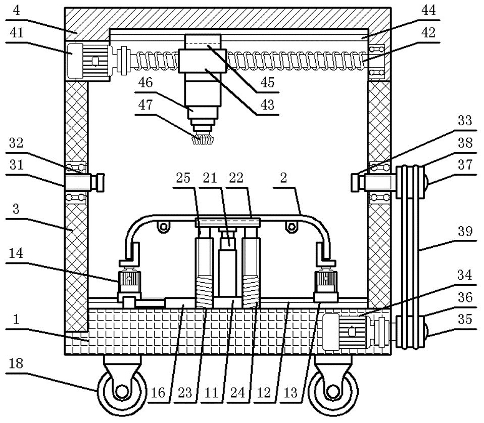 Multi-angle grinding machine and grinding method for intelligent pantograph carbon skateboard surface