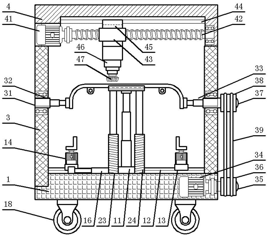 Multi-angle grinding machine and grinding method for intelligent pantograph carbon skateboard surface