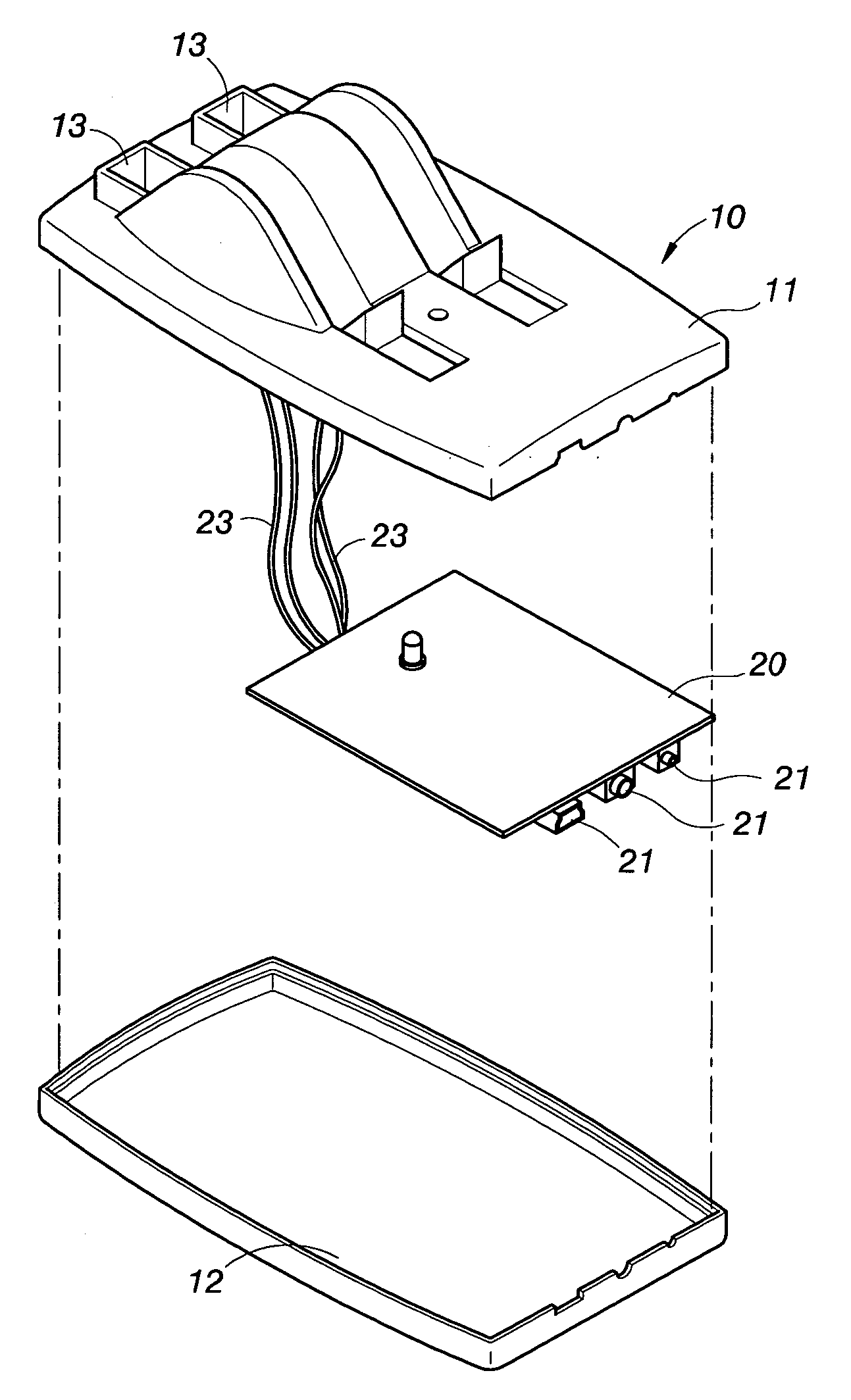 Composite charging cradle for rechargeable battery