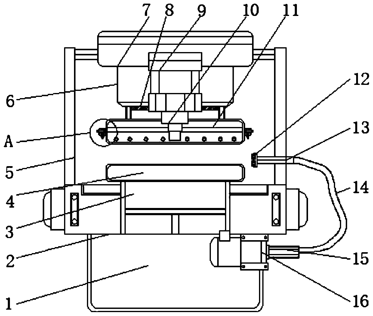 Single-column universal hydraulic machine