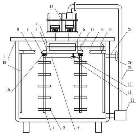 Gas turbine power plant wastewater circulating purification equipment