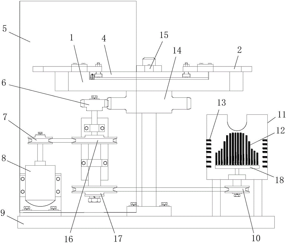 Vertical clamping-type peanut picking device and working principle thereof