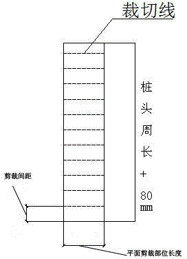 Waterproof construction method of basement foundation cast-in-place pile head