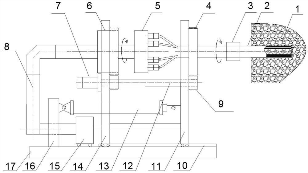 Low-power microwave coring machine suitable for lunar rock and using method