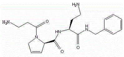 Tripeptide wrinkle-reducing compound containing 3,4-dehydro-L-proline residue as well as preparation method and application thereof