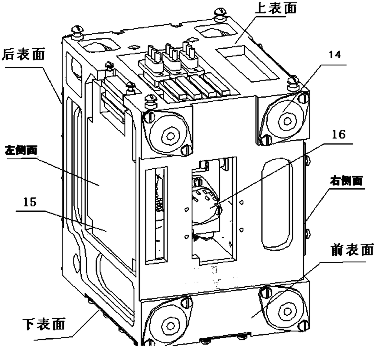 Aeronautical miniaturized inertial navigation component using 50-type laser gyro