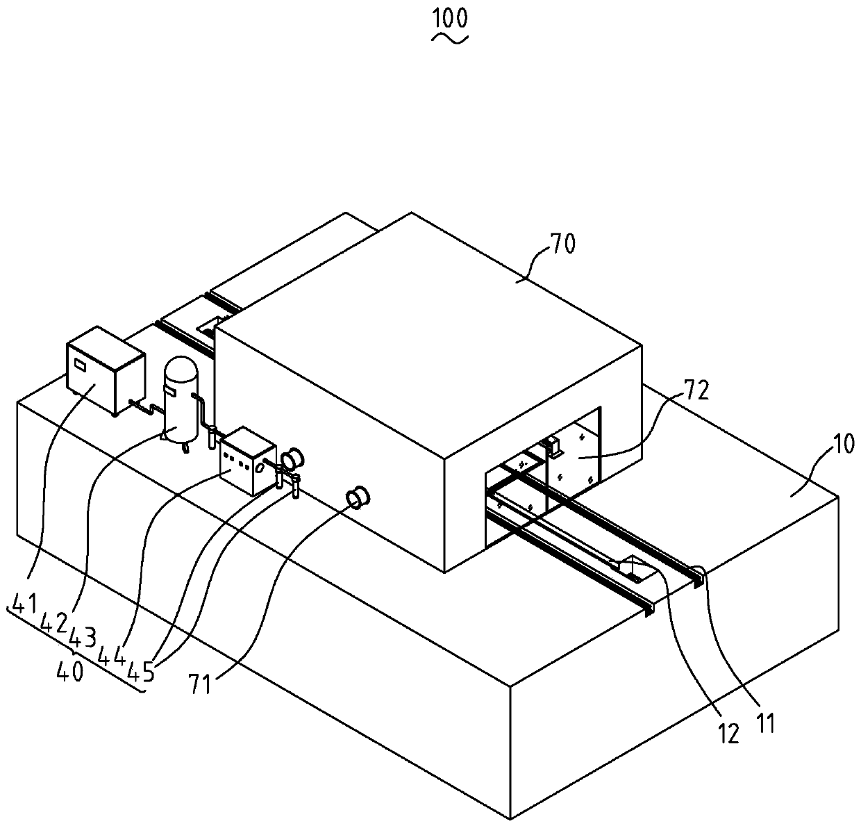 Bogie cleaning equipment