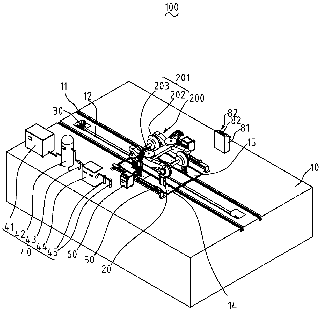 Bogie cleaning equipment