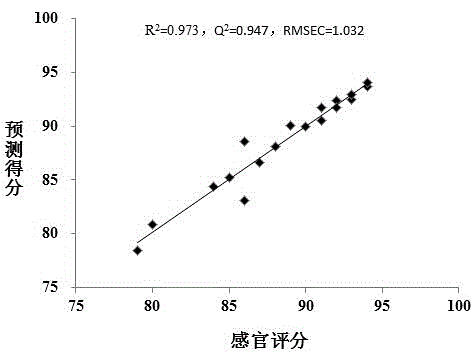 Detection method for rapid grade appraisal of Wuxi Hao Tea