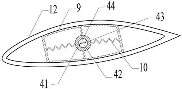 Spherical liquid vibration damping device suitable for fan blades and installation method