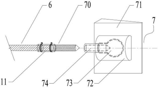 Spherical liquid vibration damping device suitable for fan blades and installation method