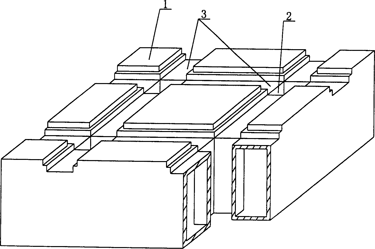 Light weight structural piece for use of filling concrete