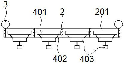 Suspended bed device for indoor submerged plant cultivation