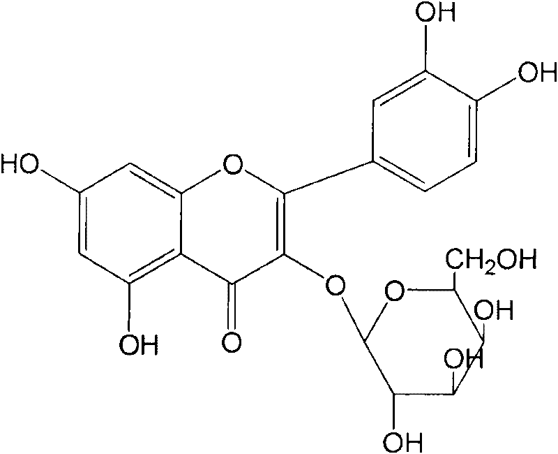 Application of hyperin in preparation of medicament for treating diabetes