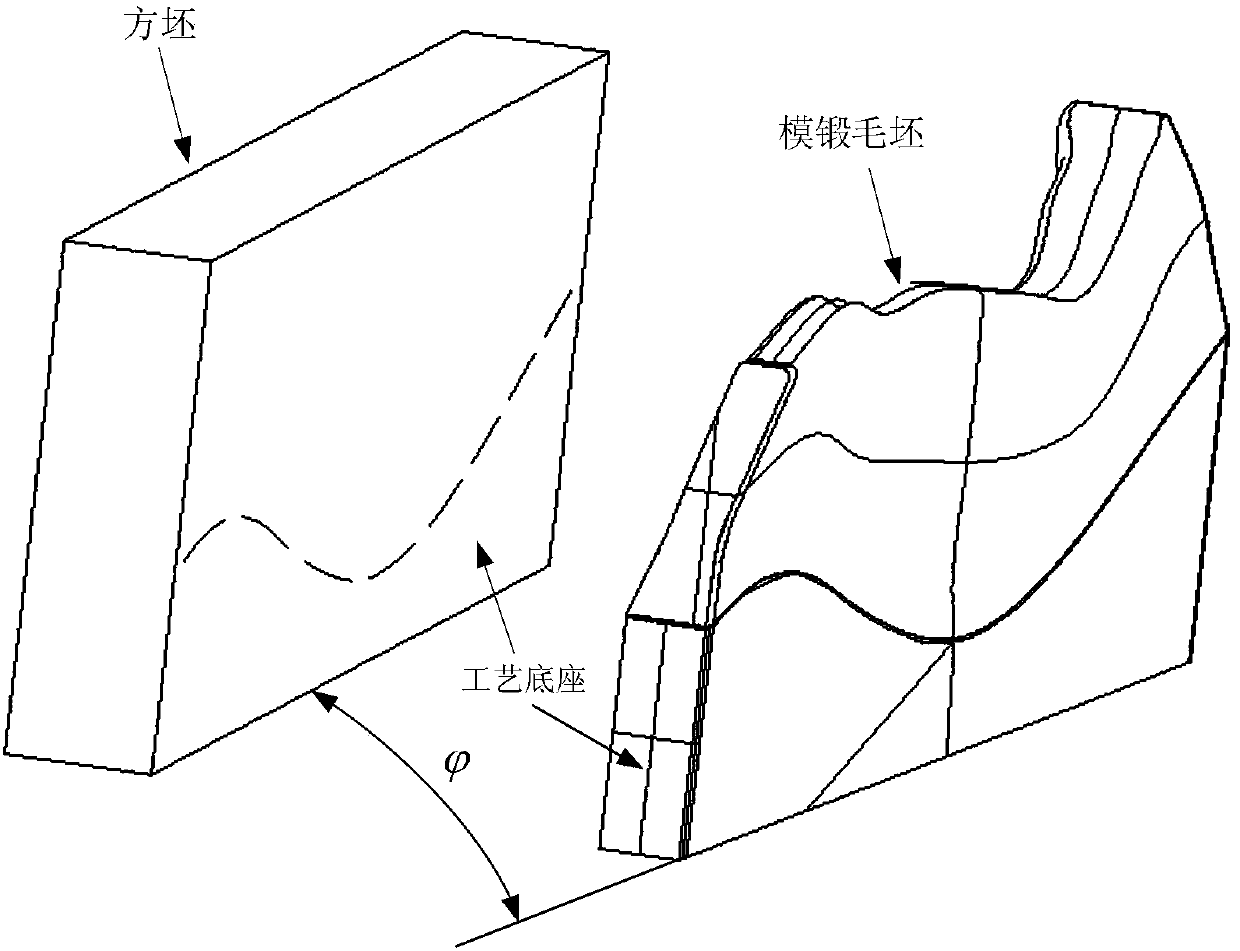 Composite material fan blade front edge metal reinforced edge two-kind blank processing dual-purpose clamp