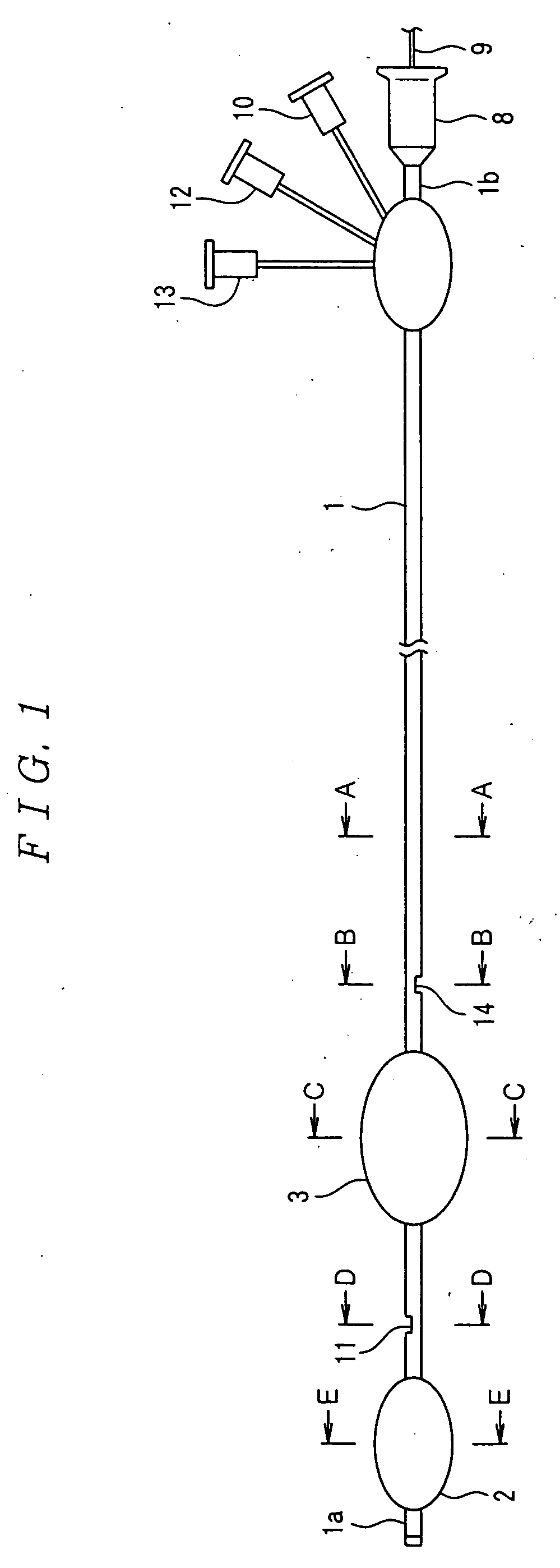 Balloon catheter and device for injecting medical treatment method