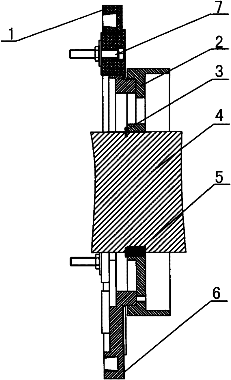 Rotor wiring fixing plate device