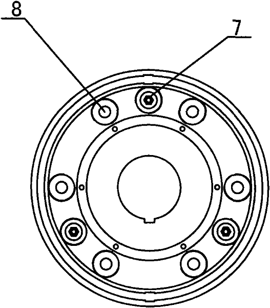 Rotor wiring fixing plate device