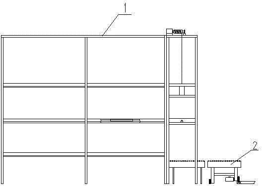 Shuttling type vertical storeroom