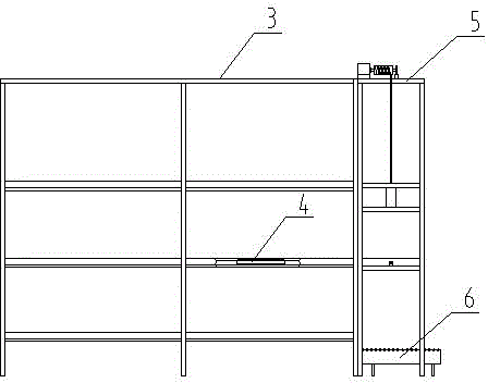 Shuttling type vertical storeroom