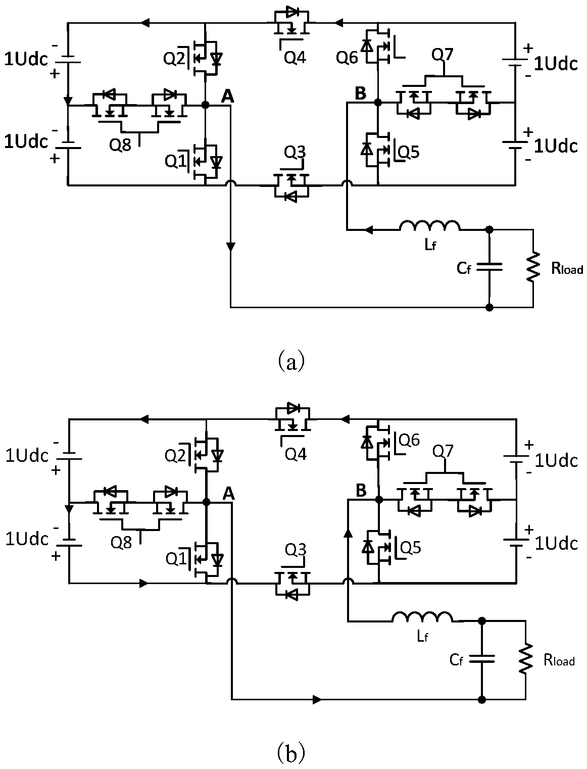 A nine-level inverter topology circuit