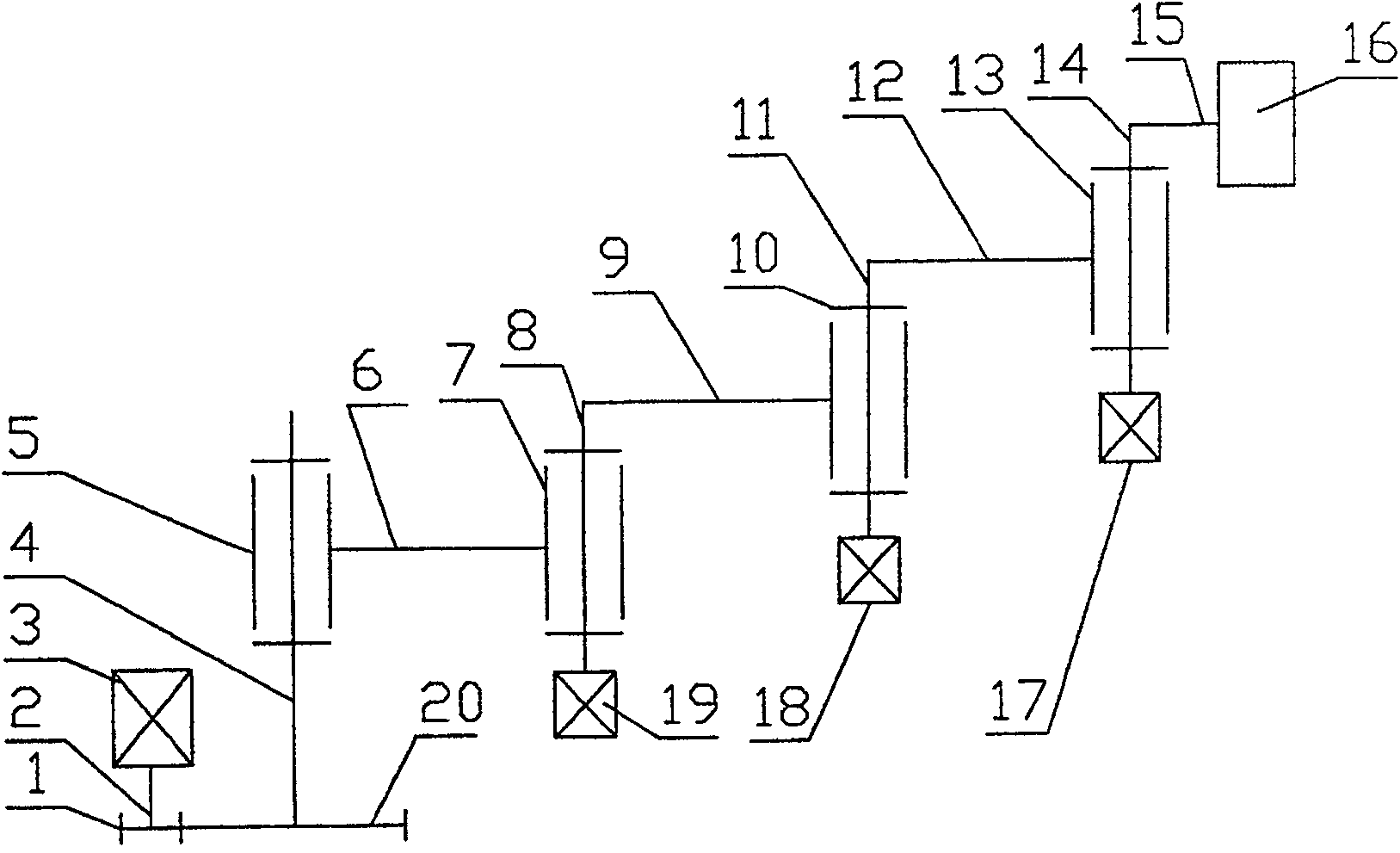 Elevation type triaxial connecting system for jet printing