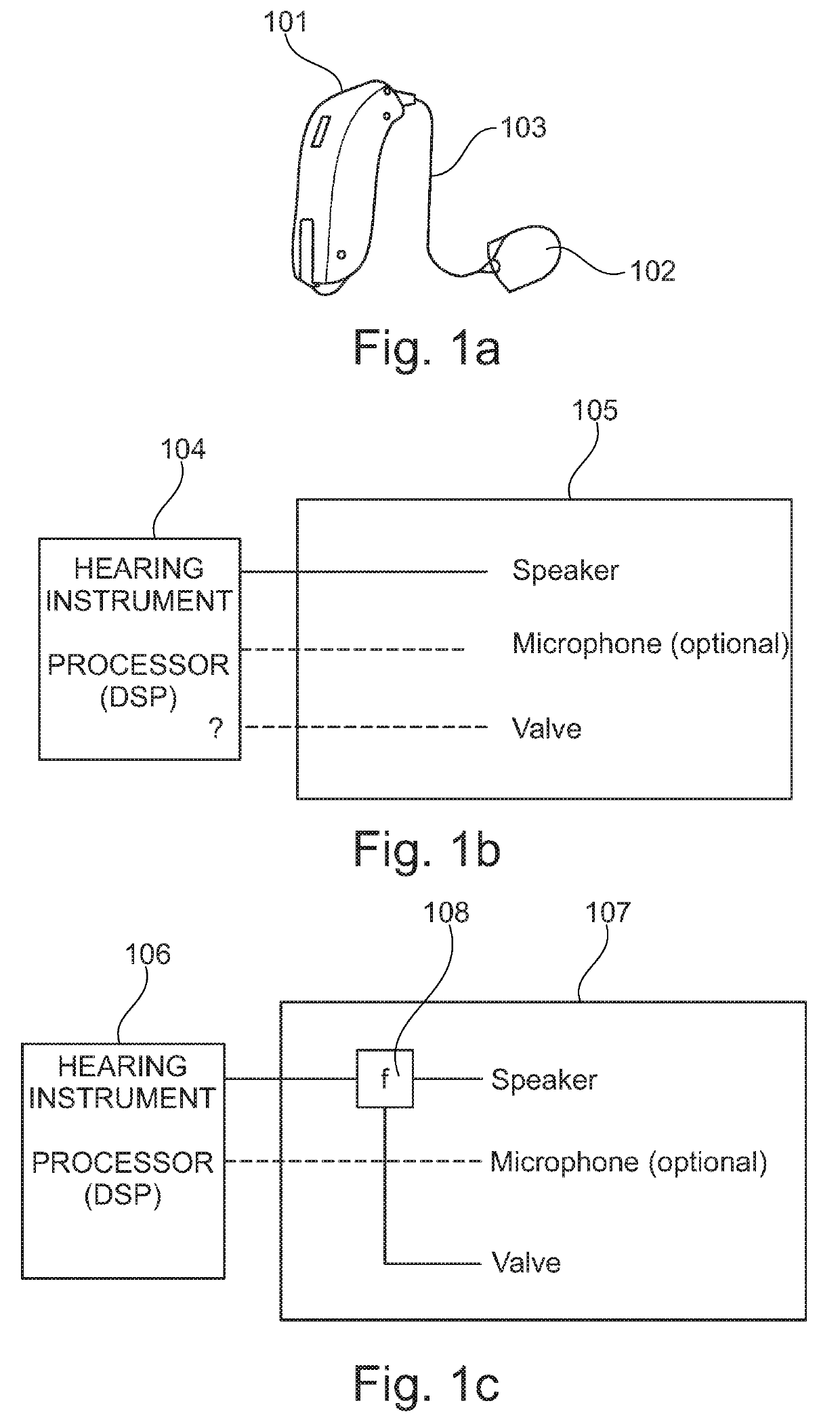 Electronic circuit and in-ear piece for a hearing device